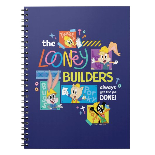 BUGS BUNNY BUILDERS™| De Looney Builders Collage Notitieboek (Voorkant)
