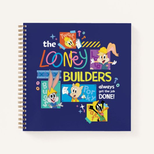 BUGS BUNNY BUILDERS™| De Looney Builders Collage Notitieboek (Voorkant)