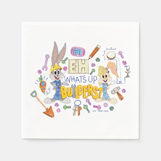 BUGS BUNNY BUILDERS™| Eh, wat zit er in Builders? Servet (Voorkant)