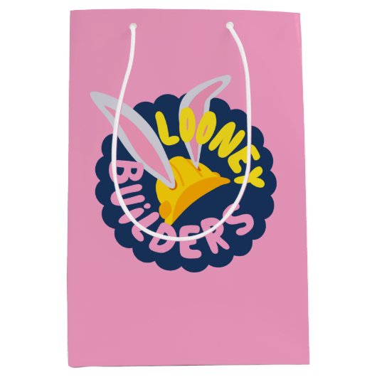 BUGS BUNNY BUILDERS™| Gebogen logo met veiligheids Medium Cadeauzakje (Voorkant)