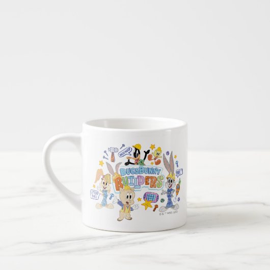 BUGS BUNNY BUILDERS™| Groepsschets kunst Espresso Kop (Links)