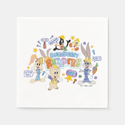 BUGS BUNNY BUILDERS™| Group Sketch Art Servet (Voorkant)