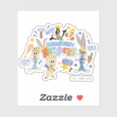 BUGS BUNNY BUILDERS™| Group Sketch Art Sticker (Vel)