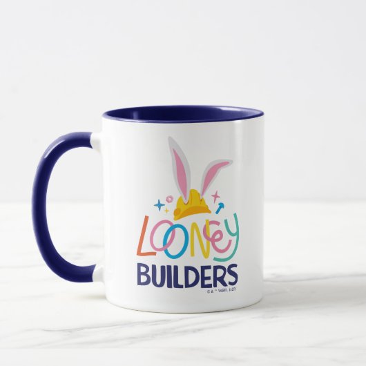 BUGS BUNNY BUILDERS™| Hard Hat Gestapeld Logo Mok (Links)