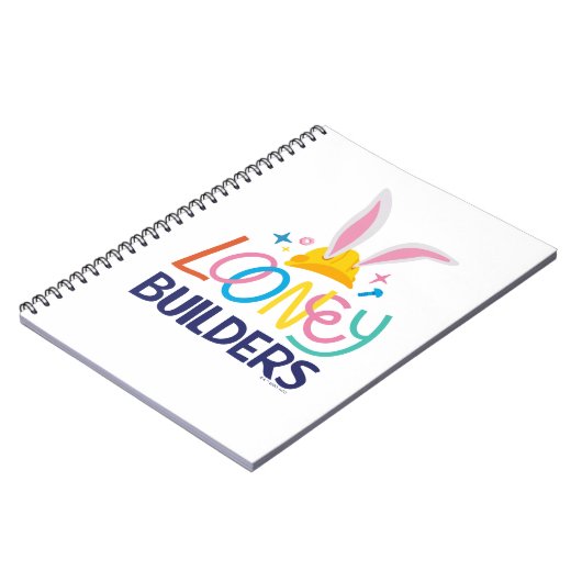 BUGS BUNNY BUILDERS™| Hard Hat Gestapeld Logo Notitieboek (Linkerzijde)