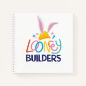 BUGS BUNNY BUILDERS™| Hard Hat Gestapeld Logo Notitieboek (Voorkant)