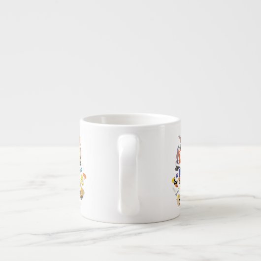 BUGS BUNNY BUILDERS™| "Laten we dit bouwen" Collag Espresso Kop (Achterkant)