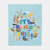 BUGS BUNNY BUILDERS™| "Laten we dit bouwen" Collag Fleece Deken (Voorkant)