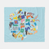 BUGS BUNNY BUILDERS™| "Laten we dit bouwen" Collag Fleece Deken (Voorkant (Horizontaal))