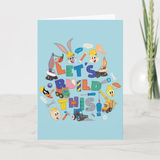 BUGS BUNNY BUILDERS™| "Laten we dit bouwen" Collag Kaart (Voorkant)
