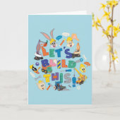 BUGS BUNNY BUILDERS™| "Laten we dit bouwen" Collag Kaart (Gele Bloem)