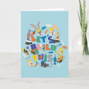 BUGS BUNNY BUILDERS™  "Laten we dit bouwen" Collag Kaart