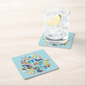 BUGS BUNNY BUILDERS™| "Laten we dit bouwen" Collag Kartonnen Onderzetters (Insitu)