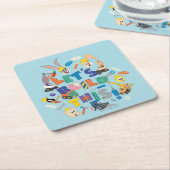 BUGS BUNNY BUILDERS™| "Laten we dit bouwen" Collag Kartonnen Onderzetters (Schuin)