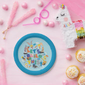 BUGS BUNNY BUILDERS™| "Laten we dit bouwen" Collag Papieren Bordje (Feest)