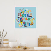 BUGS BUNNY BUILDERS™| "Laten we dit bouwen" Collag Poster (Keuken)