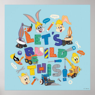 BUGS BUNNY BUILDERS™ "Laten we dit bouwen" Collag Poster
