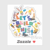 BUGS BUNNY BUILDERS™| "Laten we dit bouwen" Collag Sticker (Vel)