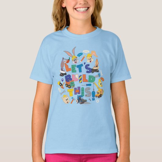 BUGS BUNNY BUILDERS™| "Laten we dit bouwen" Collag T-shirt (Voorkant)