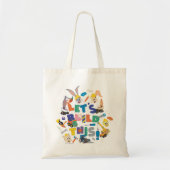 BUGS BUNNY BUILDERS™| "Laten we dit bouwen" Collag Tote Bag (Voorkant)