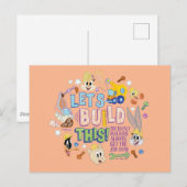 BUGS BUNNY BUILDERS™| "Laten we dit bouwen" Schets Briefkaart (Voorkant / Achterkant)