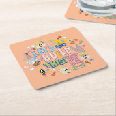 BUGS BUNNY BUILDERS™| "Laten we dit bouwen" Schets Kartonnen Onderzetters (Schuin)