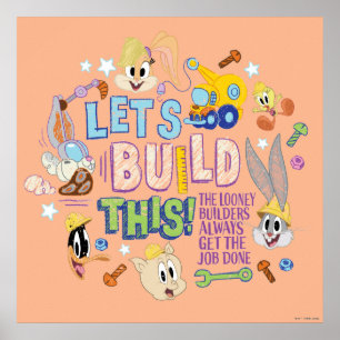 BUGS BUNNY BUILDERS™ "Laten we dit bouwen" Schets Poster