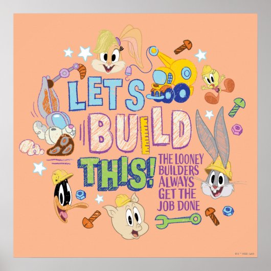 BUGS BUNNY BUILDERS™| "Laten we dit bouwen" Schets Poster (Voorkant)