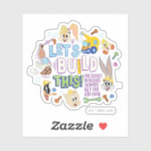 BUGS BUNNY BUILDERS™| "Laten we dit bouwen" Schets Sticker (Vel)