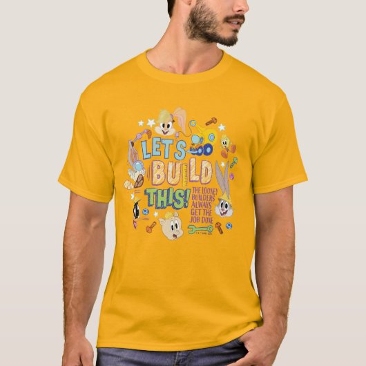 BUGS BUNNY BUILDERS™| "Laten we dit bouwen" Schets T-shirt (Voorkant)