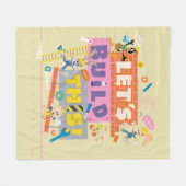 BUGS BUNNY BUILDERS™| "Laten we dit bouwen" Werksi Fleece Deken (Voorkant (Horizontaal))
