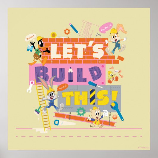 BUGS BUNNY BUILDERS™| "Laten we dit bouwen" Werksi Poster (Voorkant)