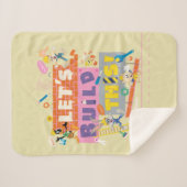 BUGS BUNNY BUILDERS™| "Laten we dit bouwen" Werksi Sherpa Deken (Voorkant (horizontaal))