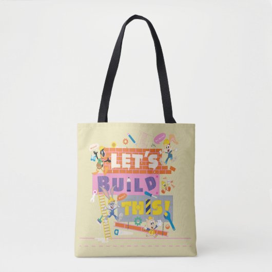 BUGS BUNNY BUILDERS™| "Laten we dit bouwen" Werksi Tote Bag (Voorkant)