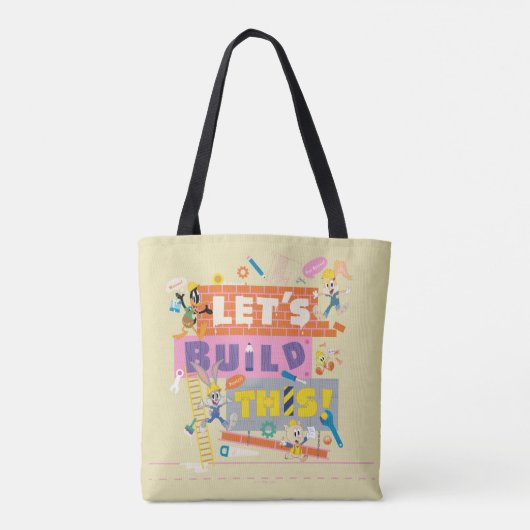 BUGS BUNNY BUILDERS™| "Laten we dit bouwen" Werksi Tote Bag (Achterkant)