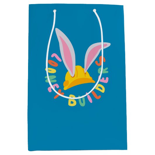 BUGS BUNNY BUILDERS™| Logo cirkel met bouwhelm Medium Cadeauzakje (Voorkant)
