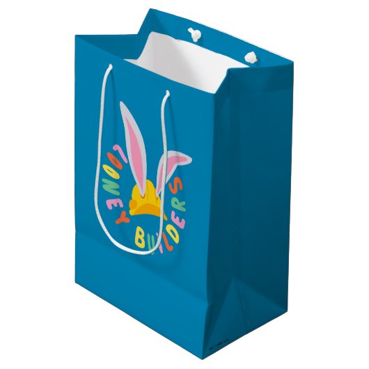 BUGS BUNNY BUILDERS™| Logo Cirkel met Helm Medium Cadeauzakje (Voorkant Gekanteld)
