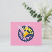 BUGS BUNNY BUILDERS™| Logo met hard Pet Briefkaart (Staand voorkant)