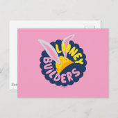 BUGS BUNNY BUILDERS™| Logo met hard Pet Briefkaart (Voorkant / Achterkant)