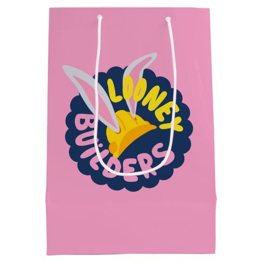 BUGS BUNNY BUILDERS™| Logo met hard Pet Medium Cadeauzakje (Achterkant)