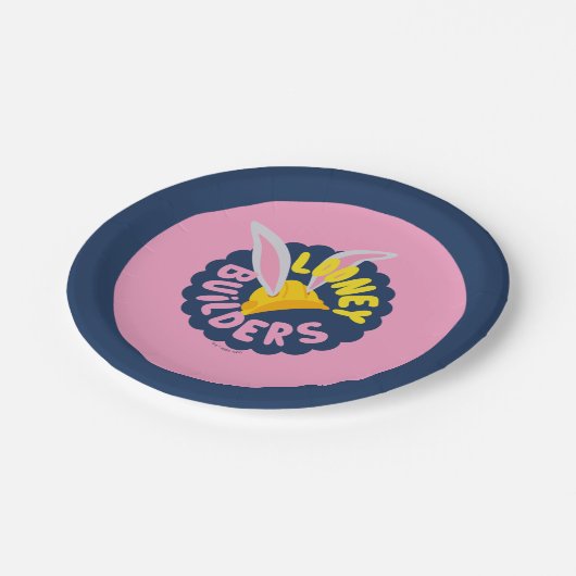 BUGS BUNNY BUILDERS™| Logo met hard Pet Papieren Bordje (Gekanteld)