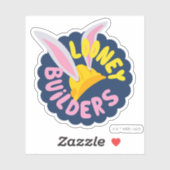 BUGS BUNNY BUILDERS™| Logo met hard Pet Sticker (Vel)