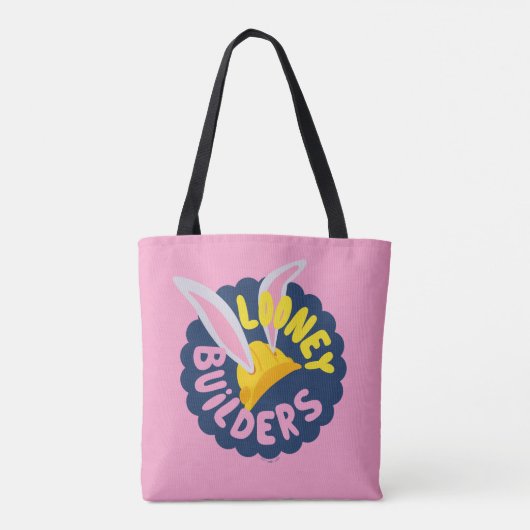 BUGS BUNNY BUILDERS™| Logo met hard Pet Tote Bag (Achterkant)