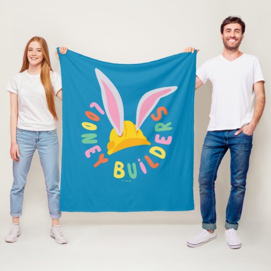 BUGS BUNNY BUILDERS™| Logo voor harde Petten Fleece Deken (In situ)