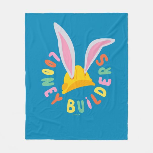 BUGS BUNNY BUILDERS™| Logo voor harde Petten Fleece Deken (Voorkant)
