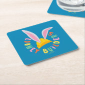BUGS BUNNY BUILDERS™| Logo voor harde Petten Kartonnen Onderzetters (Schuin)