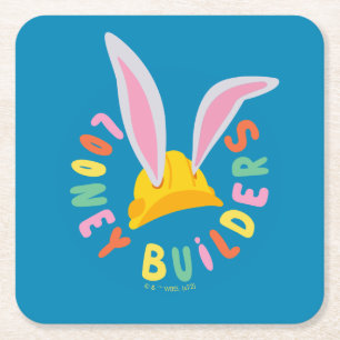 BUGS BUNNY BUILDERS™  Logo voor harde Petten Kartonnen Onderzetters