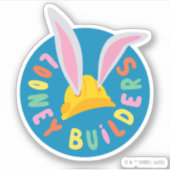 BUGS BUNNY BUILDERS™| Logo voor harde Petten Sticker (Voorkant)