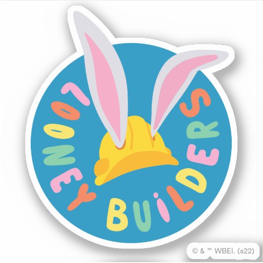 BUGS BUNNY BUILDERS™| Logo voor harde Petten Sticker (Voorkant)