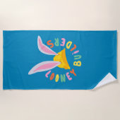 BUGS BUNNY BUILDERS™| Logo voor harde Petten Strandlaken (Voorkant)